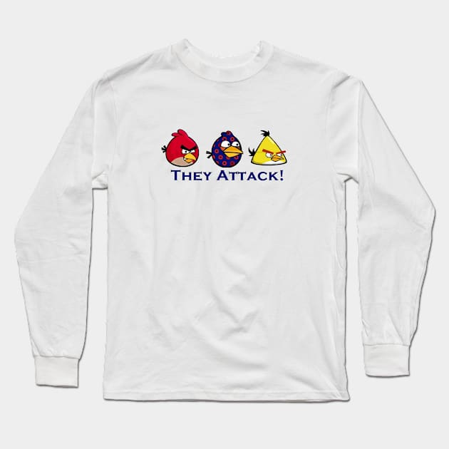 Phish: The Birds (THEY ATTACK!!!) Long Sleeve T-Shirt by phlowTees